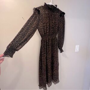 zara leopard dress